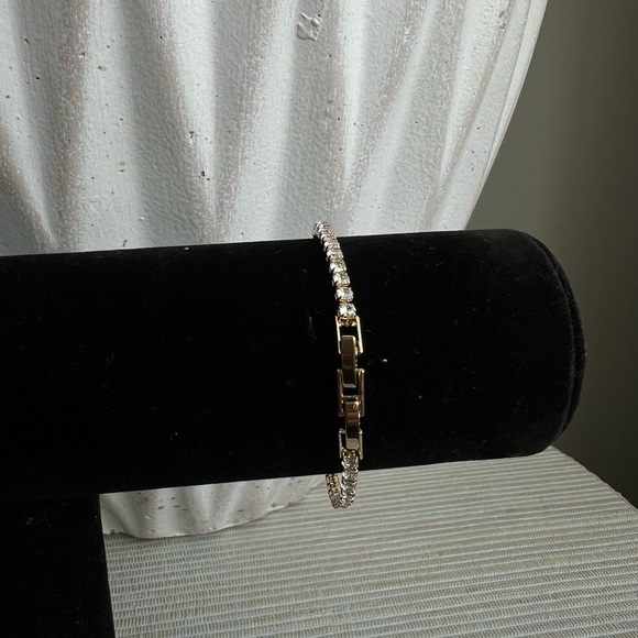 Silver stainless steel tennis Bracelet - Picture 3 of 3